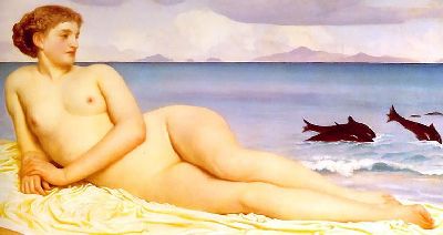 Actaea, the Nymph of the Shore , c.1868, Lord Frederic Leighton.