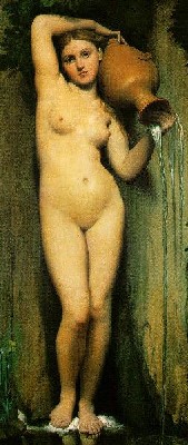 La Source (1856) de Jean-Auguste-Dominique Ingres, visible au Louvre.