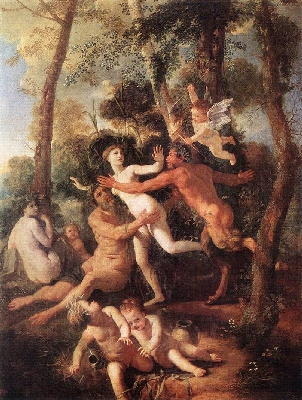Pan et Syrinx par Nicolas Poussin.